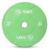 Δίσκος Color Bumper Plate Slim 50 mm 10 kg – Πράσινο 84847