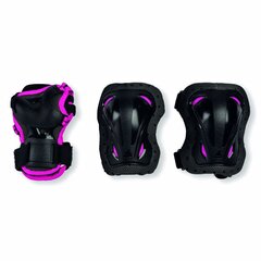 Rollerblade Παιδικά Προστατευτικά Junior 3pack για Κορίτσι - Μαύρο/ροζ Χρώμα (Μαύρο-Ροζ), Μέγεθος (Xxsmall)