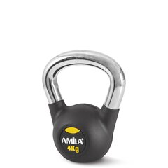 Amila Kettlebell Rubber Cover cr Handle 4kg 44495