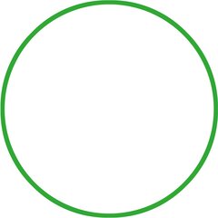 Χούλα-Χουπ hq 60cm - Φ19mm - 230gr, Πράσινο 98800