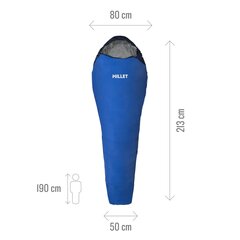 MILLET Active 600G Sleeping Bag, Καλοκαιρινός Υπνόσακος με Φερμουάρ Αριστερά (G), MIC1168-N8599L /Azur Blue
