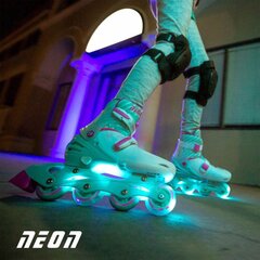 Yvolution Neon Combo 2 σε 1 Αυξομειούμενα Πατίνια - Γαλάζιο/ροζ