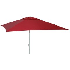 Velco Ομπρελα Βεραντας-Κηπου-Θαλασσης Μπορντω 2x2m  Μεταλλικη με Μεταλλικο Πυρο